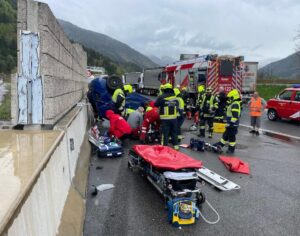 Schwerer Verkehrsunfall A10 Tauernautobahn